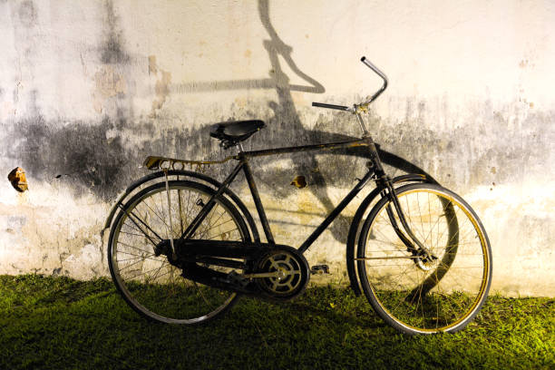 istock old bicycle fashion and brick wall 873107510