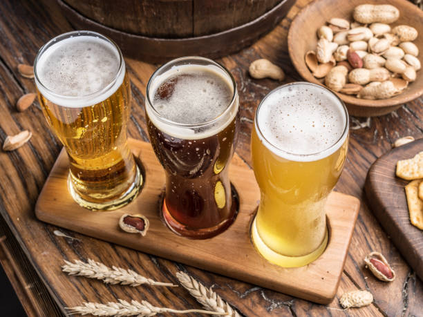istock Cold bottles of beer in the brazen bucket. 873108314