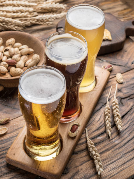 istock Glasses of beer and snacks. 873108316