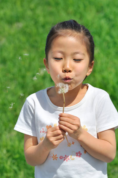 istock Girls blowing dandelion seeds 873110622