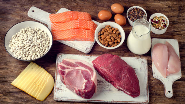 proteina - red meat foto e immagini stock