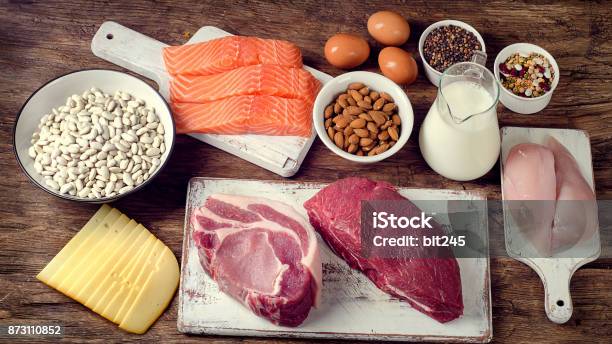 Protein Stock Photo - Download Image Now - Protein, Egg - Food, Meat