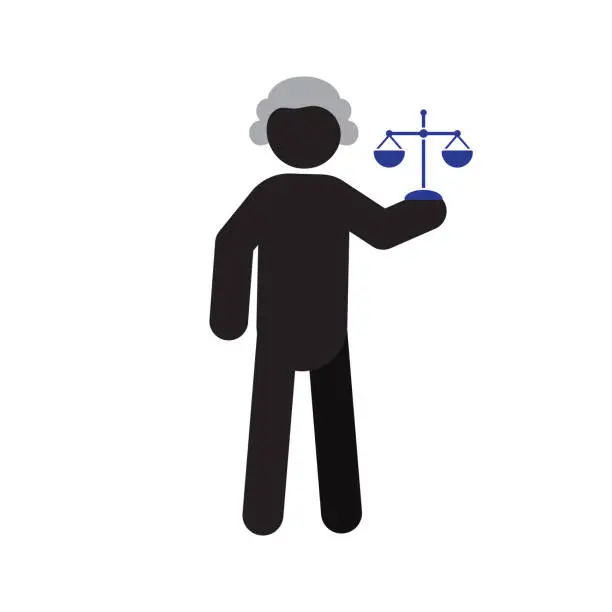 Vector illustration of Judge icon