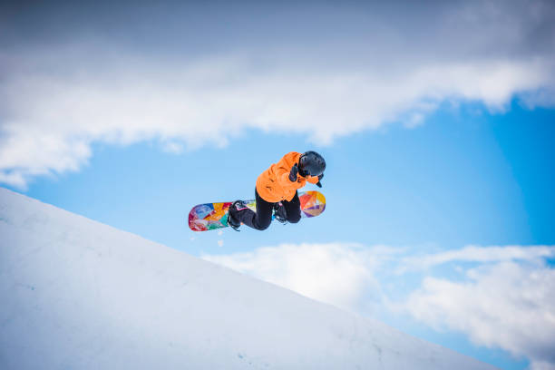 istock Snowboarder in mid-air 873123332