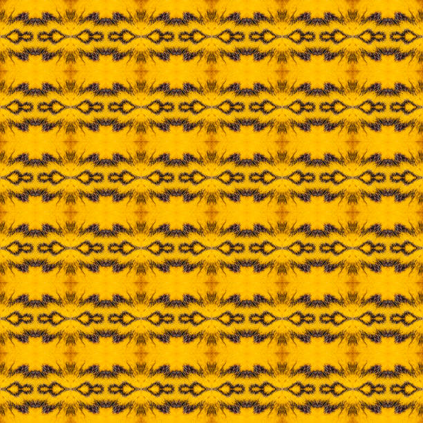 Pattern texture of yellow and red sikkim silk butterfly wing ( Golden Emperor moth )