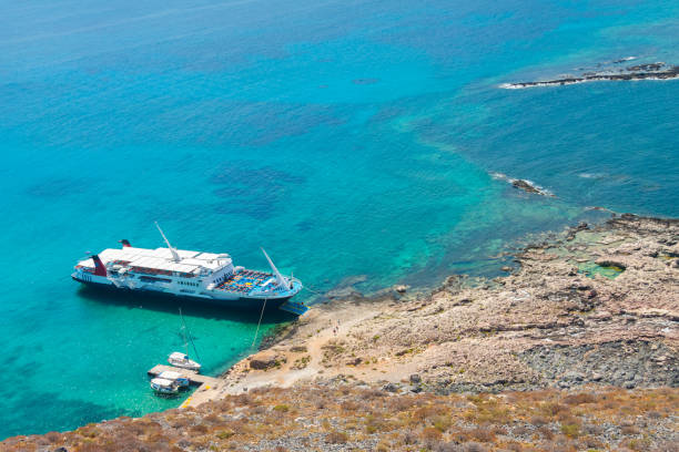 istock Cruise ship near Gramvousa Island, Crete 873149486