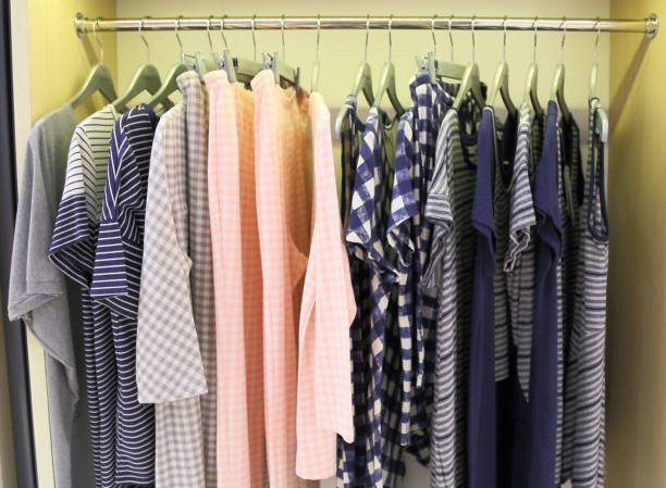 Clothes store stock photo