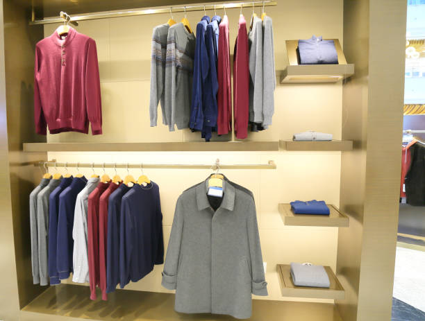 istock Men's clothing in store 873154460