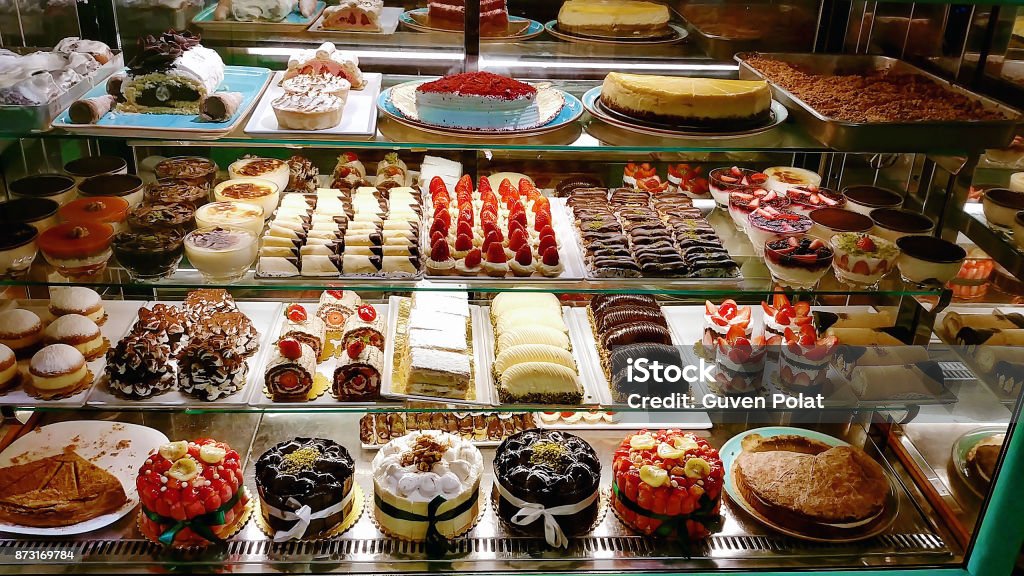 Display torta - Foto stock royalty-free di Panetteria