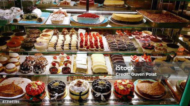 Cake Display Stock Photo - Download Image Now - Bakery, Cake, Baked Pastry Item