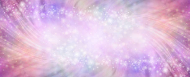 istock Sparkling pink swishing feminine background banner 873169930