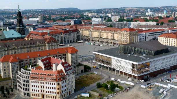 istock Areal view over Dresden old city 873187318
