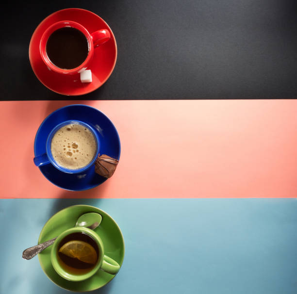 istock cup of coffee and ingredients at abstract background 873187590