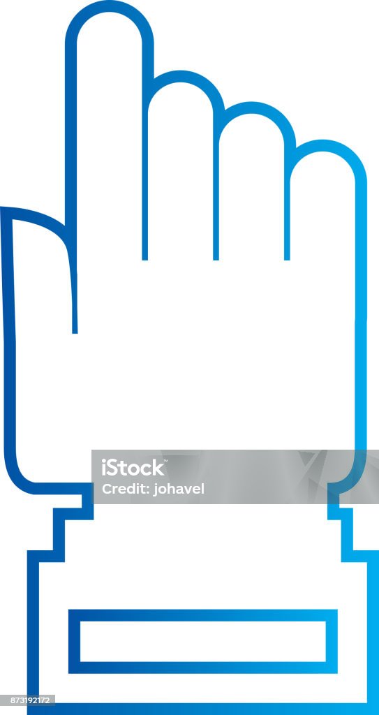 Connection Point Cursor Hand Cursor Technology Point Connection Link Stock Illustration ...