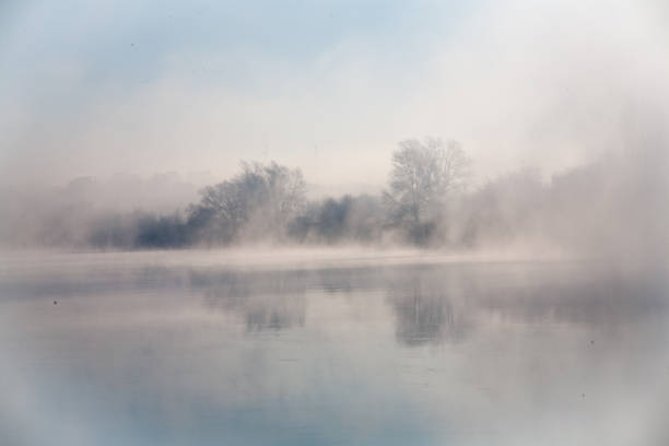 istock Morning on the river early morning fog 873205402