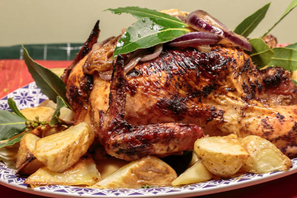 istock A Roast chicken with roast potatoes 873211812