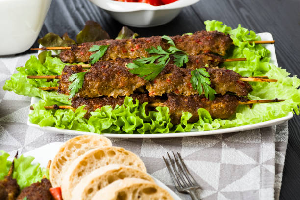 istock Skewers of minced meat 873223492