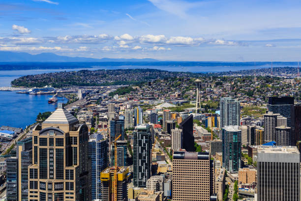 istock Seattle Skyline from Downtown to Shipping Channel 873223960