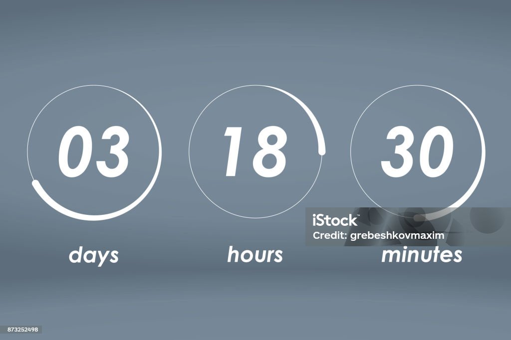 Digital Clock Timer Digital Clock Timer Stock Illustration - Download Image Now - Annual ...