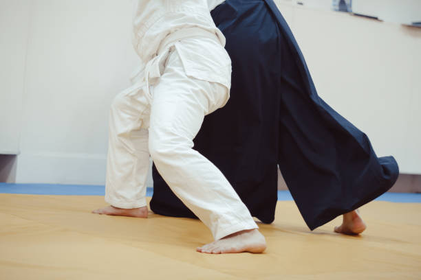 istock feet on the Mat in battle 873253060
