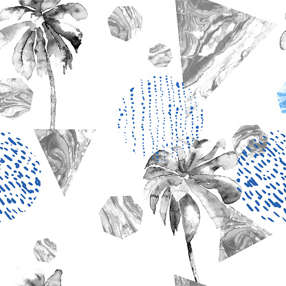 Palm Scale Pattern Geometric Palm Pattern Stock Illustration - Download Image Now ...
