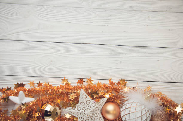 istock christmas background with holiday decorations on white wood back 873271276