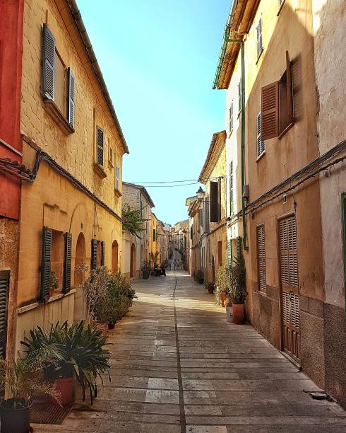 istock A traditional Spanish street in alcudia, majorca 873272044