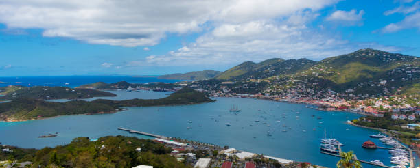 istock Panorama of a St Thomas bay before the storm 873278922
