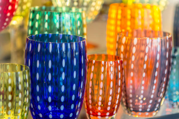 Glass-work in Murano island near Venice, Italy