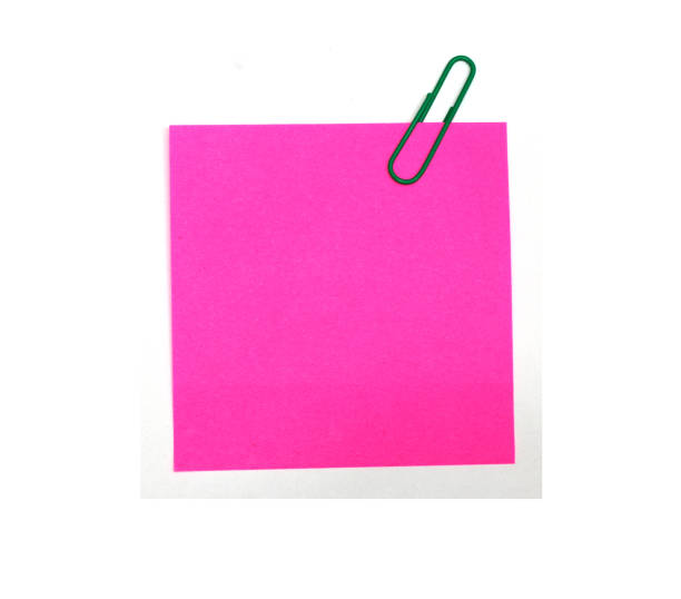 istock pink form with a clip on a white background 873311048