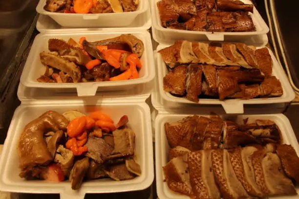 Photo of Trotters, intestines, slices of duck