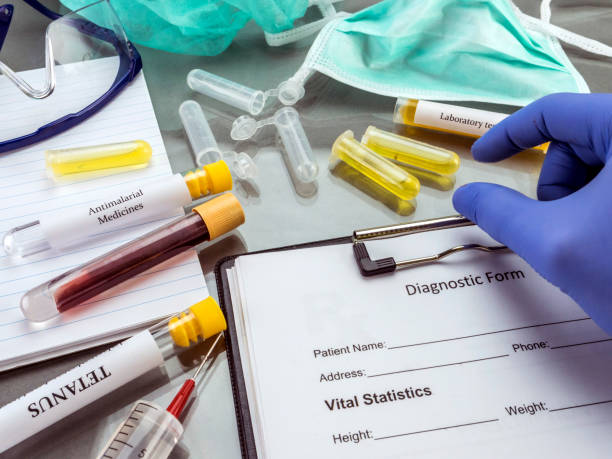 istock Doctor working with samples of contagious diseases in a clinical laboratory 873341092