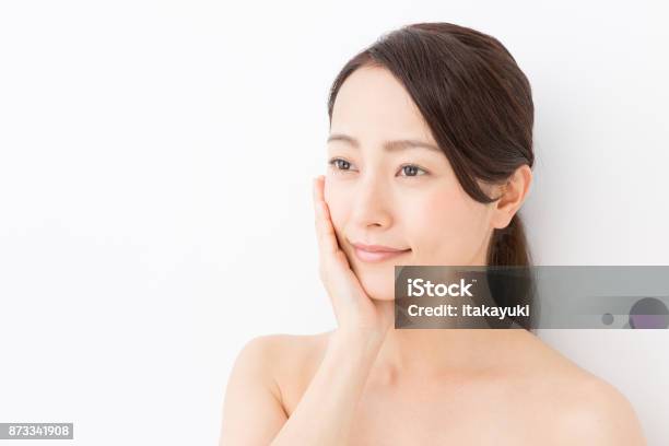 Young Asian Woman Beauty Image Isolated On White Background Stock Photo - Download Image Now