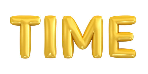 istock Time Balloon Letter Text - Isolated On White Background 873358926
