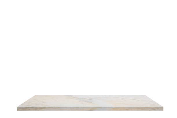 istock white  top marble shelf and stone floor  texture background, can be used display product 873374704