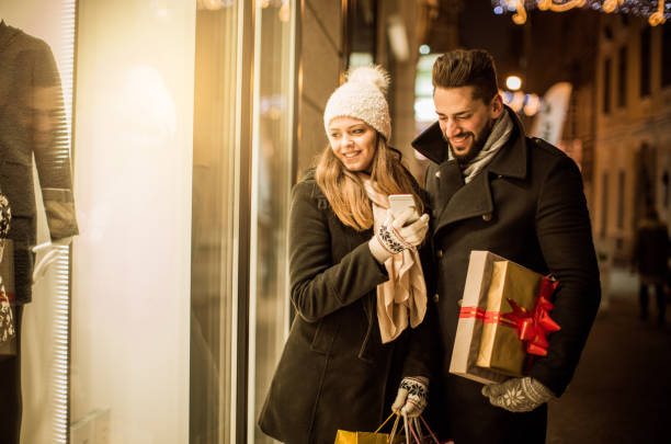 istock Christmas joy of shopping 873395852