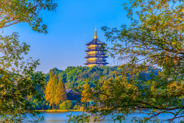 istock Hangzhou West Lake pagoda scenic 873397242