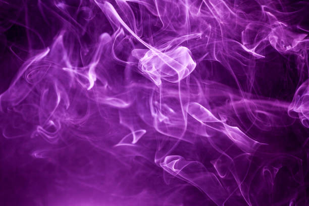 istock Toxic purple smoke. 873403432