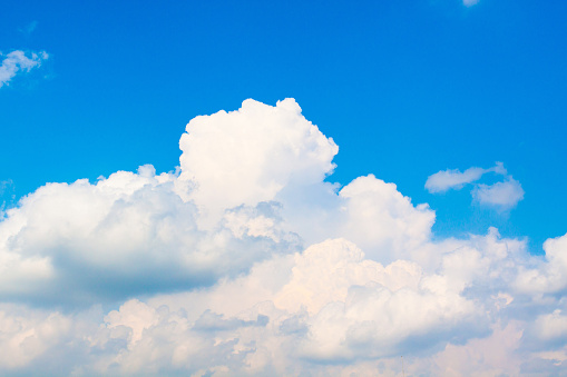 Cloud on the blue sky texture background