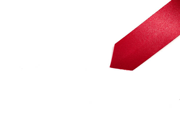istock Red ribbon bookmark on white background 873412880