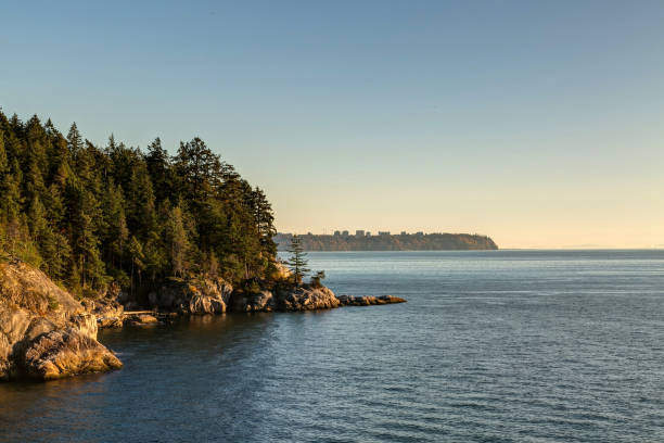istock rocky landscape in Lighthouse Park, West Vancouver, BC, Canada 873416092