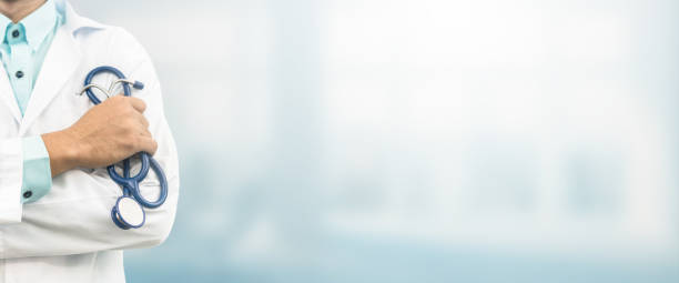 istock Doctor in hospital background with copy space 873418908
