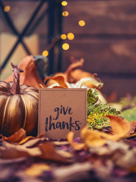 istock Thanksgiving still life with message of thanks 873425686
