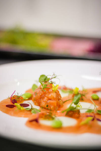 Gourmet Food Salmon Carpaccio
