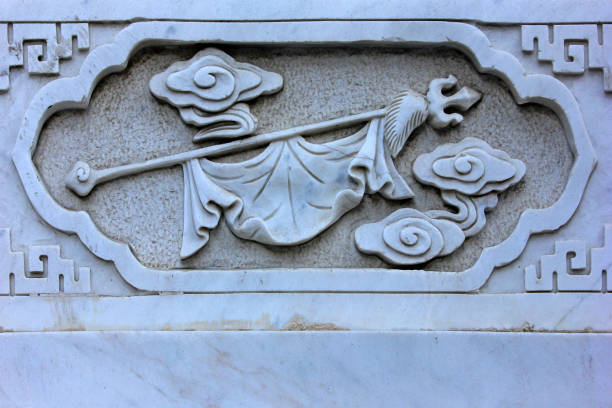 istock White marble sculpture, closeup of photo 873434332