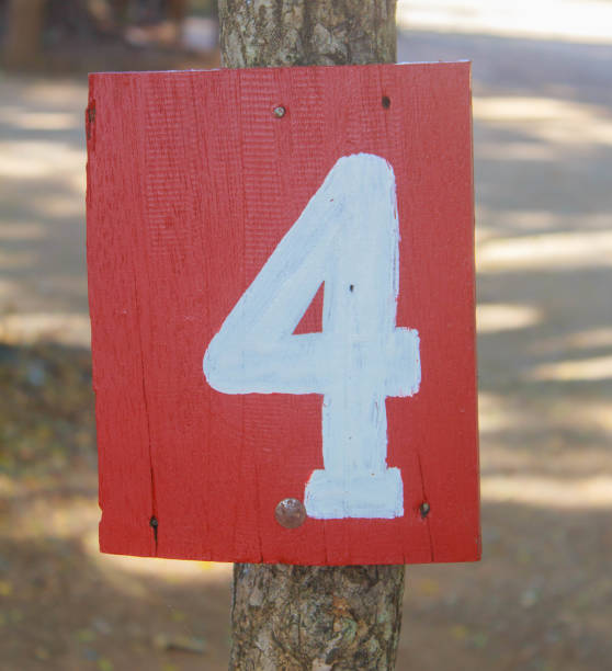 istock White number on red wood floor 873435782