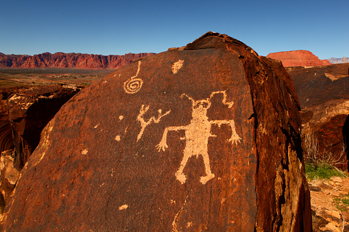 ancient man used petroglyphs to tell stories