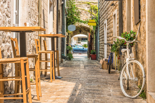istock Old Town Street Budva, Montenegro. 873447968