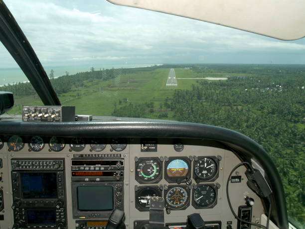 istock View from the Cessna airplane cockpit during landing 873462472