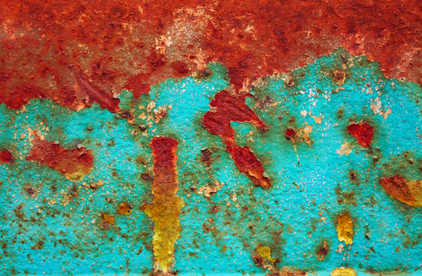 istock Rusty multicolored background. motley metal texture. Abstract Rusty metal Colorful background for design. Rusty grunge wall texture. rusty metal surface. 873468746